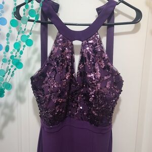 Elegant purple dress.  Like new. Morgan & Co size 1